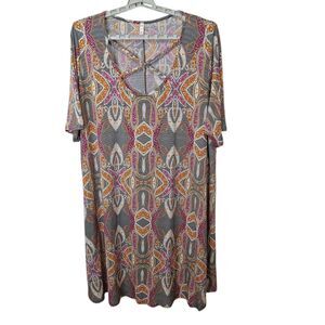 Boutique Womens 3X Pullover Tunic Dress Crisscross Strap Neckline Unbranded Knit